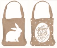 Easter Hessian Tote Bag Assorted Designs