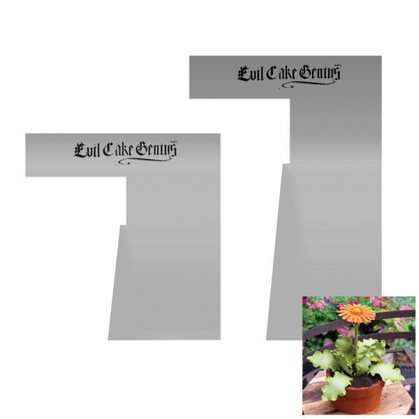 Evil Cake Genius | Flower Pot Contour Combs | Set Of 2  A 4 Inch & 6 Inch