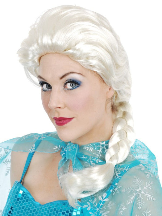 Elsa White Plait Wig