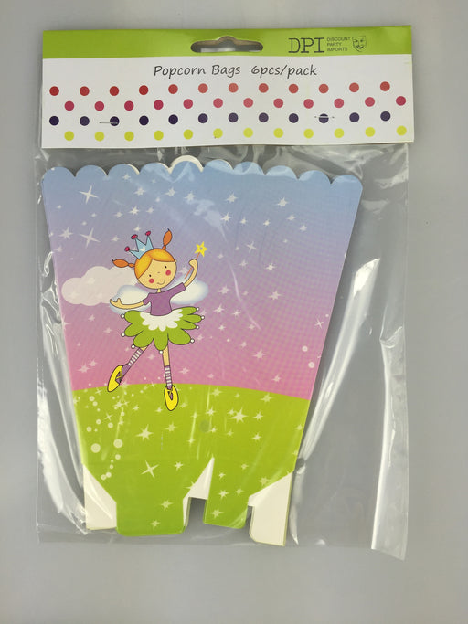 FAIRIES POPCORN BAGS 6PCS
