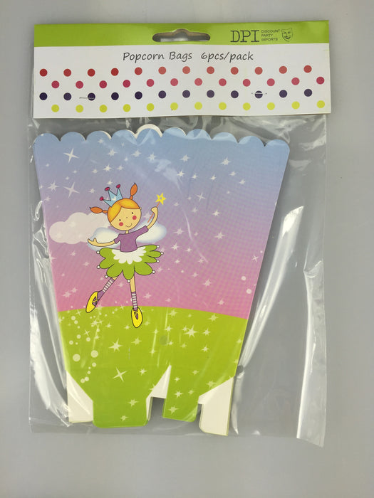 FAIRIES POPCORN BAGS 6PCS