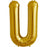 34'' Gold Foil Letter U