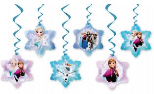 Frozen Disney Hanging Deco 6pk