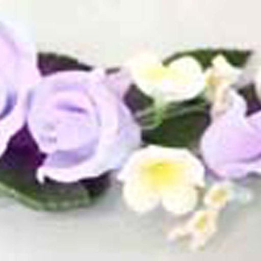 Rose Spray Purple- Sugar Flowers