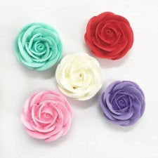 Swirl Rose Jumbo Assorted (25) | Sugar Flowers