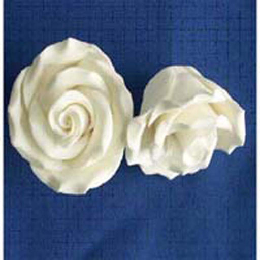Large Rose White White - Sugar Flowers
