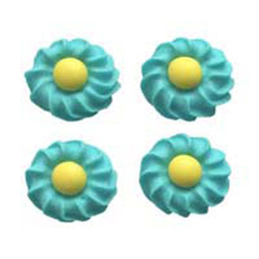 Daisy Swirl Sugar Flowers Blue