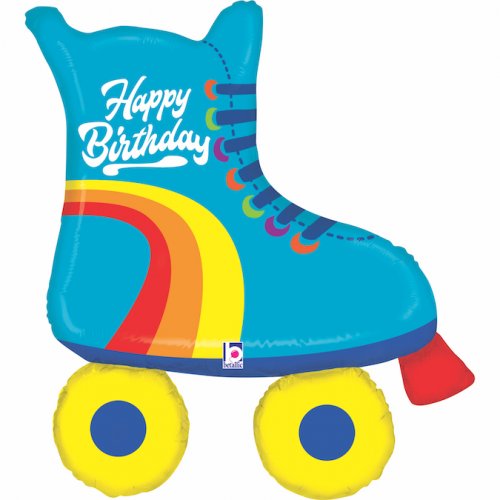 Roller Skate Happy Birthday Shape 39"/99cm