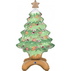 Stand Up Christmas Tree 38 Inch Shape Foil