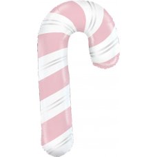 Pink Candy Cane 41 Inch Shape Foil