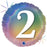 Holographic Pastel Rainbow Foil Balloon 18" 45cm