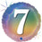 Holographic Pastel Rainbow Foil Balloon 18" 45cm