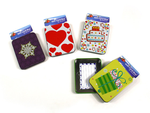 TIN GIFT CARD BOX — Red Fox Party Supplies