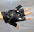 Black Fingerless Gloves Punk With Studs