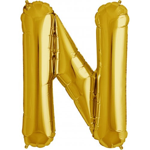 34'' Gold Foil Letter N