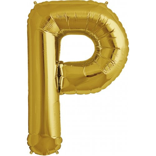 34'' Gold Foil Letter P