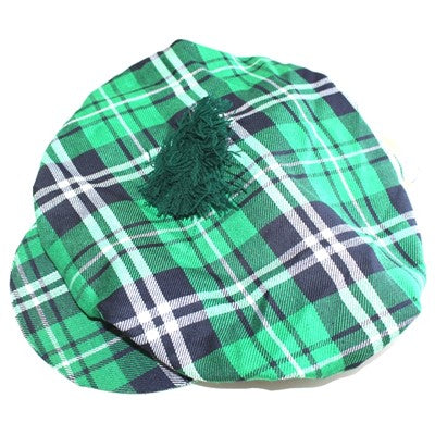 St Patricks Day Hat - Green Tartan