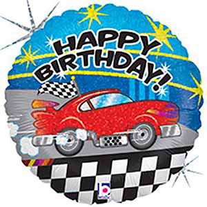 46cm Car Foil Holographic Happy Birthday
