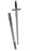 Knight Sword With Sheath-Wood & Stone Look