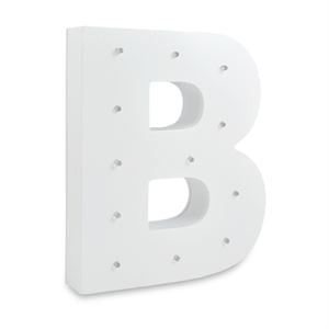 LED Alpha Light White Letter B