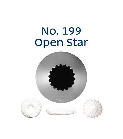 No. 199 Open Star Stainless Steel Piping Tip