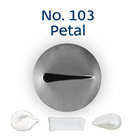 No. 103 Petal Standard Stainless Steel Piping Tip