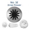 Loyal No.1E Drop Flower Medium/Large Stainless Steel Piping Tip