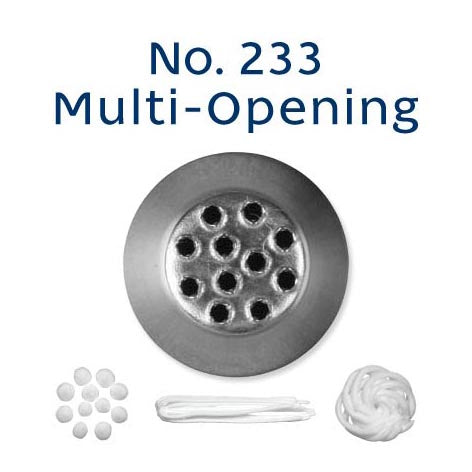 No 233 Multi-Opening Medium Stainless Steel Piping Tip