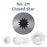 Loyal No.2H Closed Star Stainless Steel Piping Tip