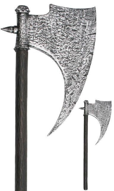 Axe Medieval Black & Silver 90cm