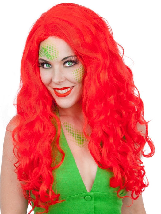 LONG RED CURLY MERMAID WIG