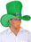 Hat Jumbo Tall Green With Gold Buckle