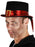 Top Hat Black/Red Band & Gold Buckle