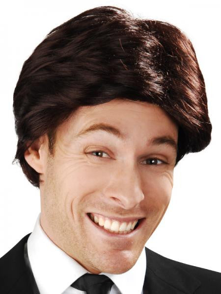 Wig Anchorman Swept Fringe Short Brown