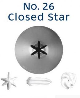 Loyal - Closed Star #26 Stainless Steel Piping Tip