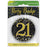 Badge 75mm Sparkling Fizz Black/Gold