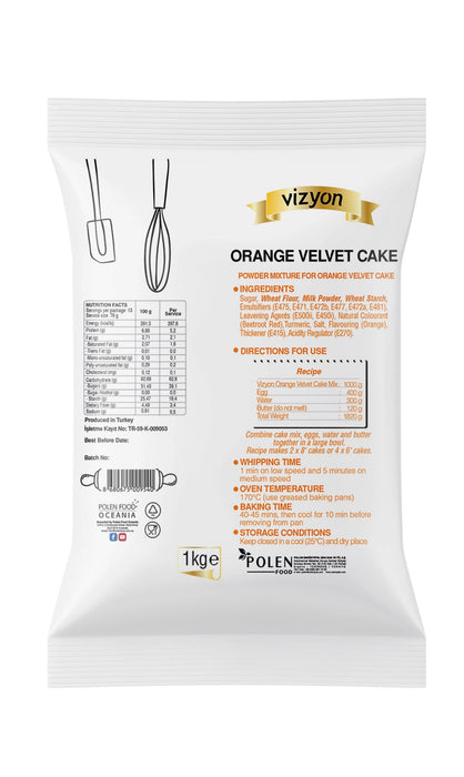 Orange Velvet Cake 1kg