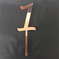 Cake Topper Rose Gold - Number 1