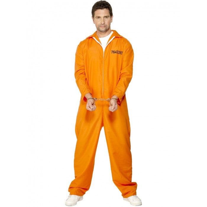 Adult Medium Escaped Prisoner Costume Size