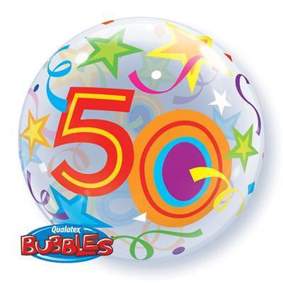 50th Brilliant Stars Bubble 22''/56cm