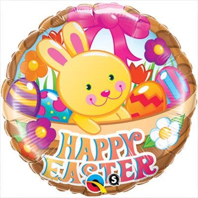 Foil Easter Basket & Bunny 45cm