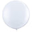 White 90cm/3Ft Latex Balloon - Uninflated