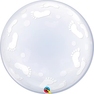 Deco Bubble Baby Footprints 24''/61cm