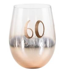 Rose Gold Ombre Stemless Wine  Glass Assorted Ages