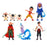 Raya And The Last Dragon Figurine Cake Topper Set of 8pcs