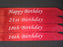 Happy 16th Birthday Red Sash