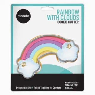 Rainbow with Clouds Cookie Cutter