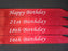 Happy Birthday Red Sash