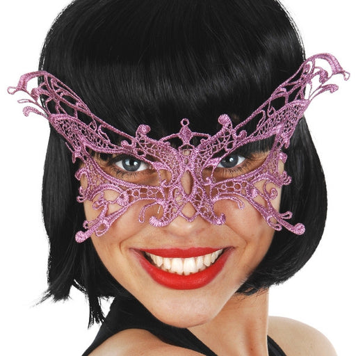 Serena Lace Eye Mask Pink