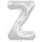 34" Silver Foil Letter Z